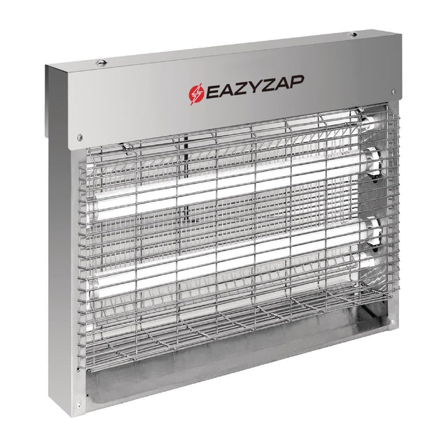 Eazyzap Energy Efficient Stainless Steel LED Fly Killer 30m² - FP983  Eazyzap