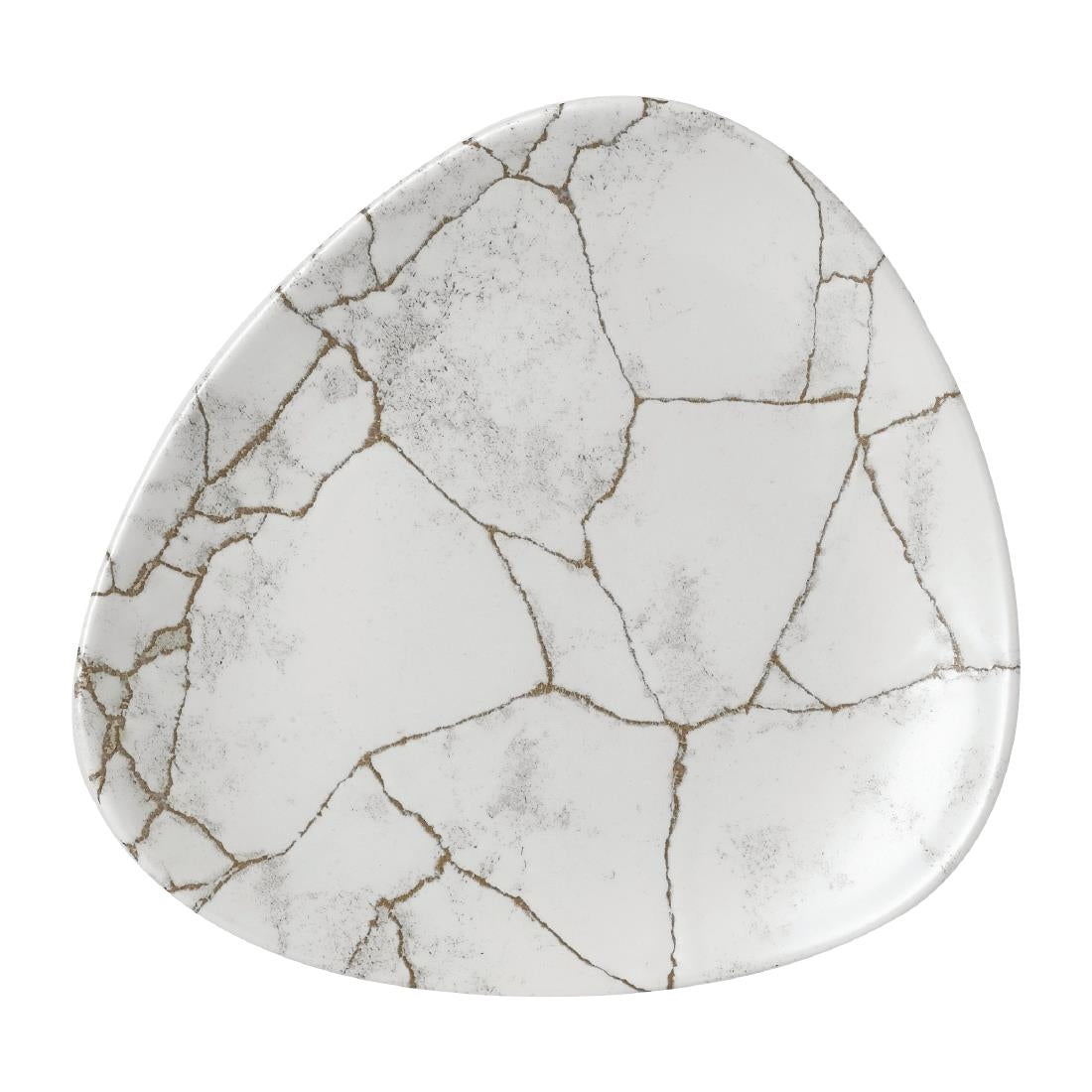 Churchill Studio Prints Kintsugi Agate Grey Lotus Plates 177mm (Pack of 12) - FR061  Churchill