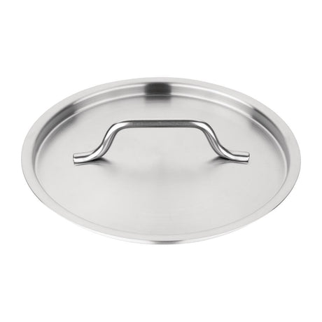 Vogue Stainless Steel Saucepan Lid 18cm - FS665  Vogue