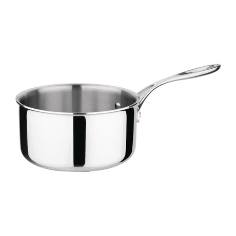 Vogue Stainless Steel Tri-Wall Saucepan 18cm - FS666  Vogue