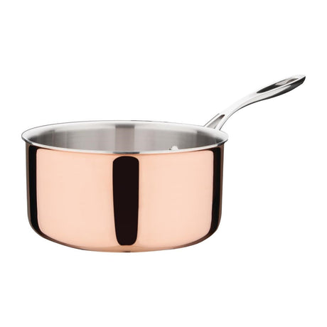 Vogue Copper Tri-Wall Saucepan 200mm - FS667  Vogue