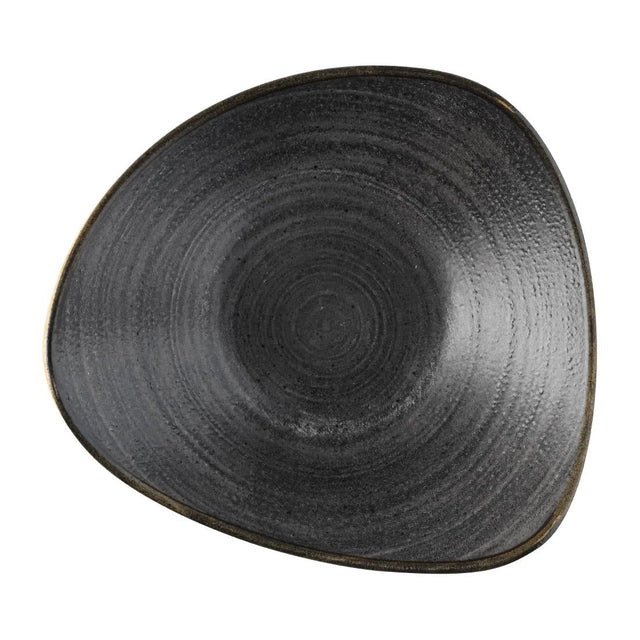 Churchill Stonecast Raw Lotus Bowls Black 229mm (Pack of 12) - FS844  Churchill