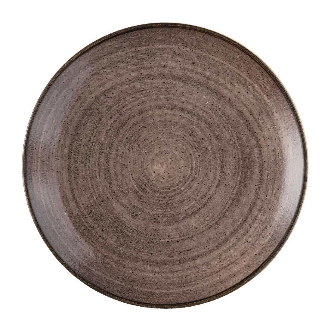 Churchill Stonecast Raw Evolve Coupe Plates Brown 260mm (Pack of 12) - FS847  Churchill