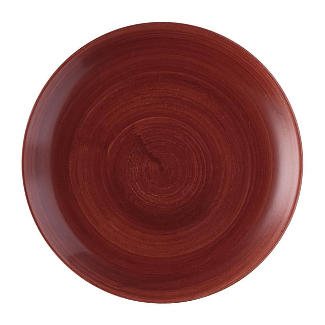 Churchill Stonecast Patina Red Rust Evolve Coupe Plates 260mm (Pack of 12) - FS881  Churchill