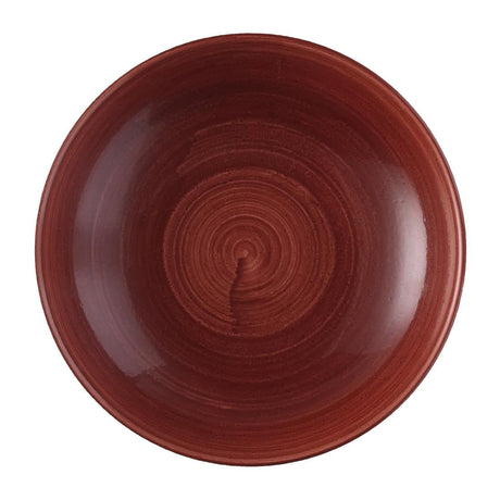 Churchill Stonecast Patina Red Rust Evolve Coupe Bowls 248mm (Pack of 12) - FS884  Churchill