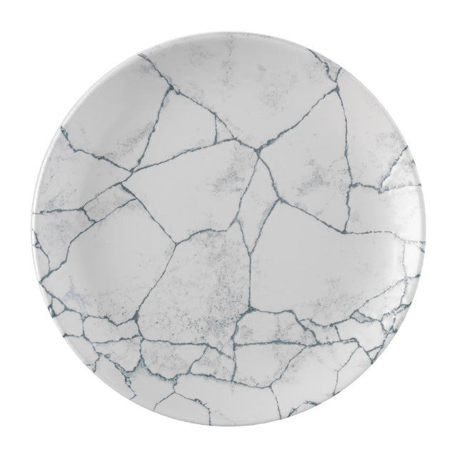 Churchill Studio Prints Kintsugi Pearl Evolve Coupe Plate Grey 219mm (Pack of 12) - FS939  Churchill