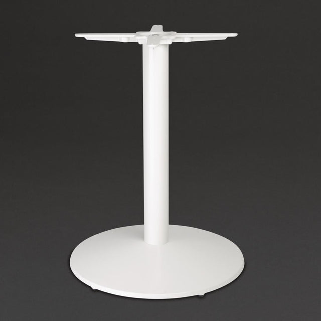 Bolero Cast Iron Round Table Base White - FT029  Bolero