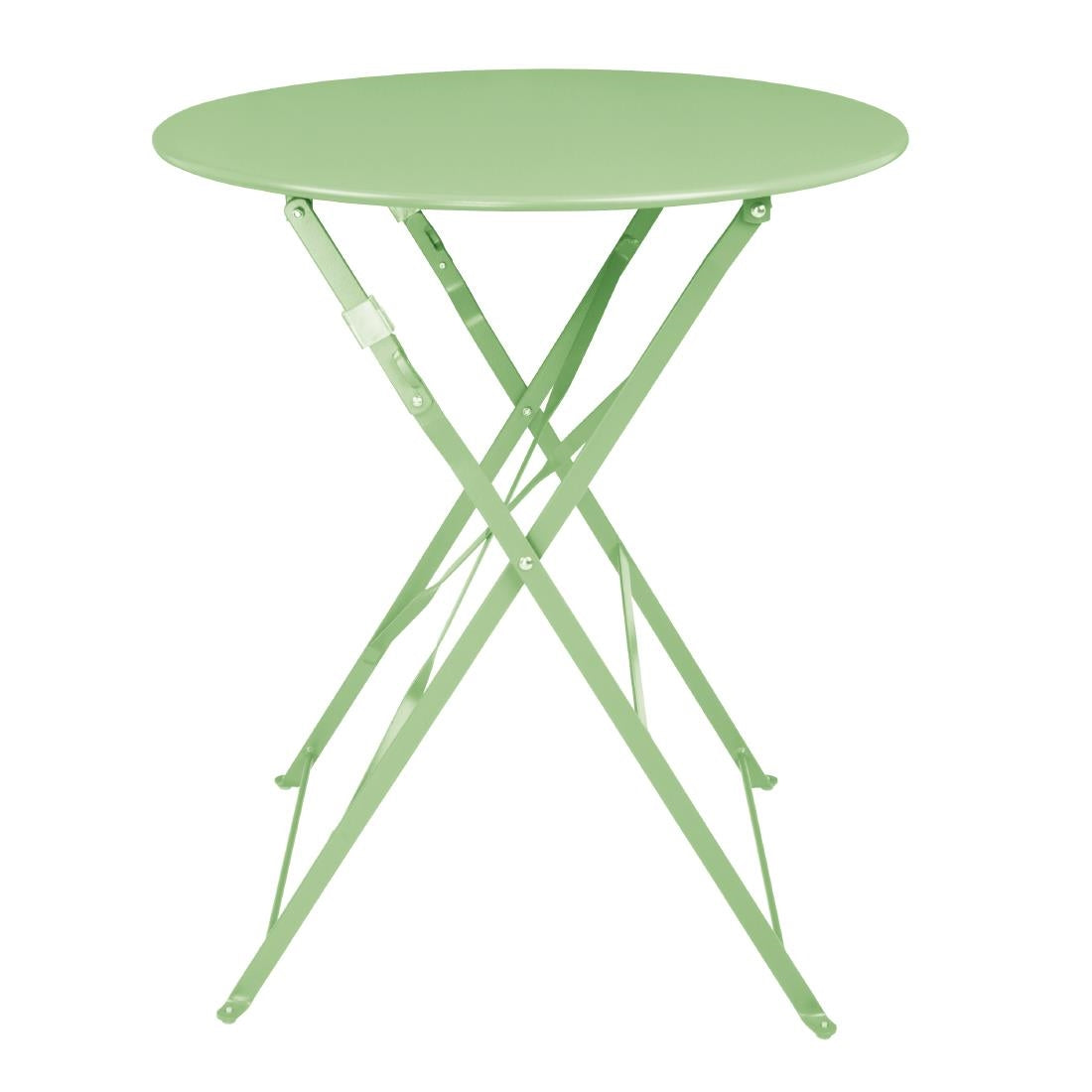 Bolero Perth Light Green Pavement Style Table Round 600mm - FT272  Bolero