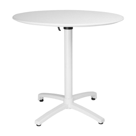 Bolero Folding Polypropylene Table 800mm White - FT620  Bolero