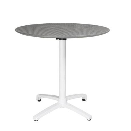 Bolero Folding Polypropylene Table 800mm Dark Grey - FT621  Bolero