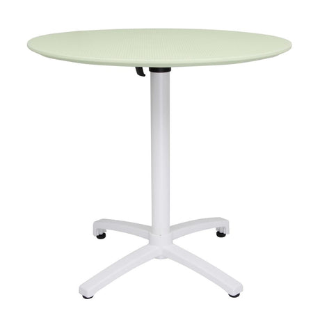 Bolero Folding Polypropylene Table 800mm Mint Green - FT623  Bolero