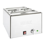 Buffalo Wet Heat Bain Marie 2 x GN1/3 & 2 x GN1/6 Pans Included - FT691 Bain Maries Buffalo