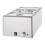 Buffalo Wet Heat Bain Marie 2 x GN1/3 & 2 x GN1/6 Pans Included - FT691 Bain Maries Buffalo