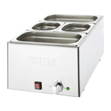 Buffalo Wet Heat Bain Marie 2 x GN1/3 & 2 x GN1/6 Pans Included - FT691 Bain Maries Buffalo