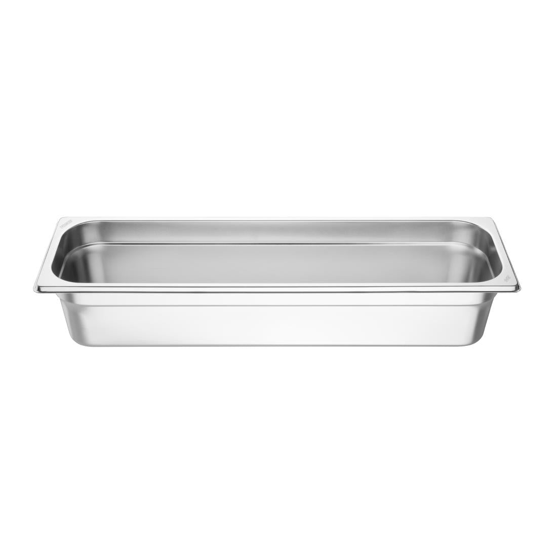 Vogue Stainless Steel Gastronorm 2/4 Tray 100mm - FU263  Vogue