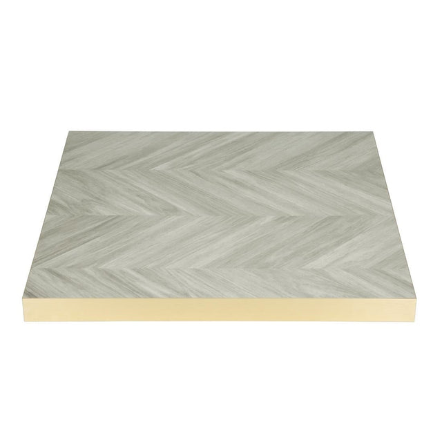 Bolero Pre-Drilled Table Top Chevron Design 700mm - FU512  Bolero