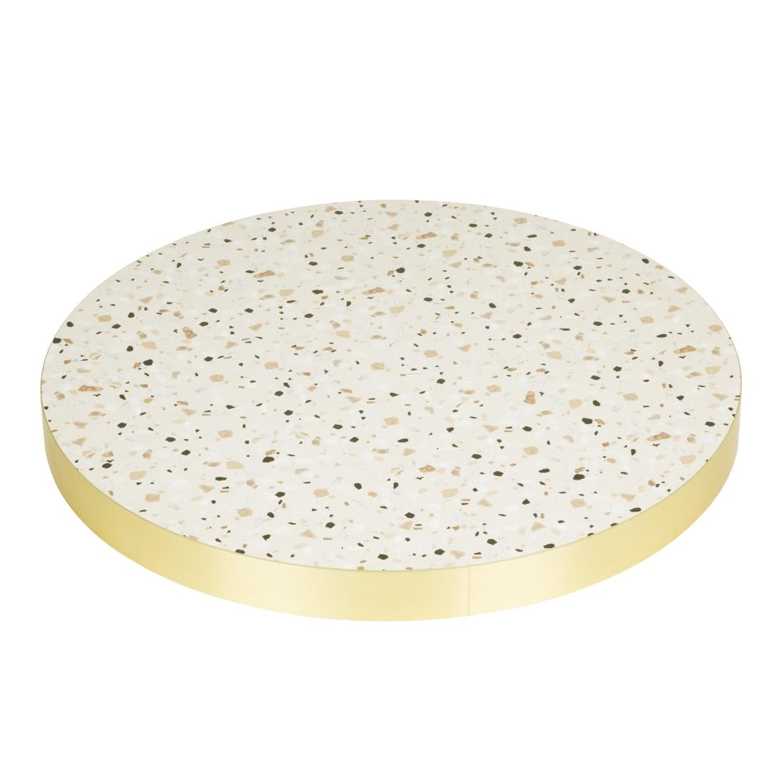 Bolero Terrazzo Style Round Table Top 600mm - FU518  Bolero