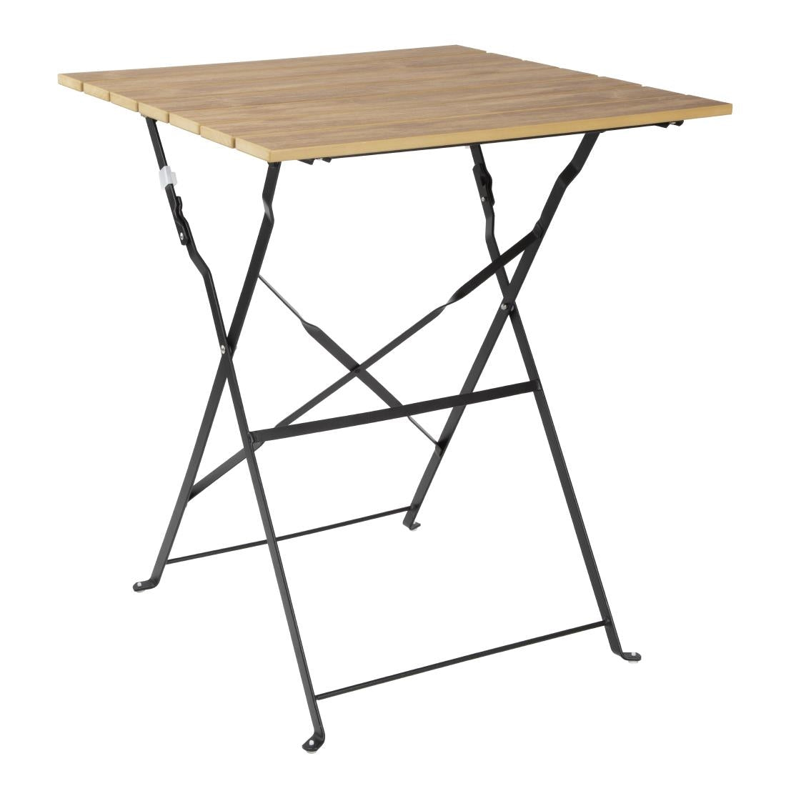 Bolero Perth Pavement Style Square Table Wood Effect - FU538  Bolero