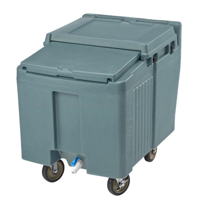 Cambro ICS125L Ice Caddy With Sliding Lid Slate Blue - FU690  Cambro