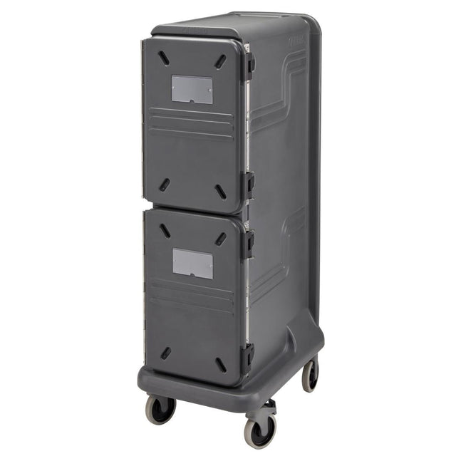 Cambro Ultra Pro Cart Tall Two Door Hot and Cold Food Cart Charcoal Grey - FU693  Cambro