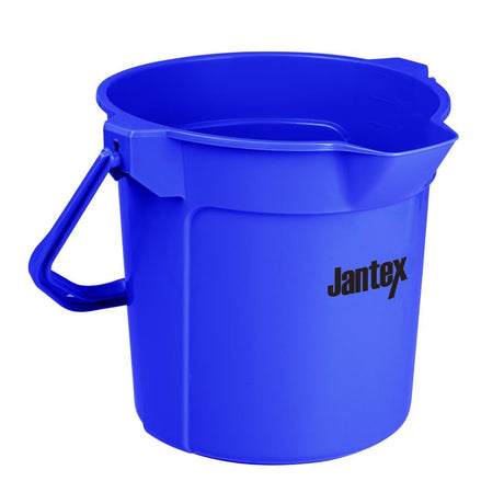 Jantex Blue Graduated Bucket with Pouring Lip 10ltr - FU835  Jantex