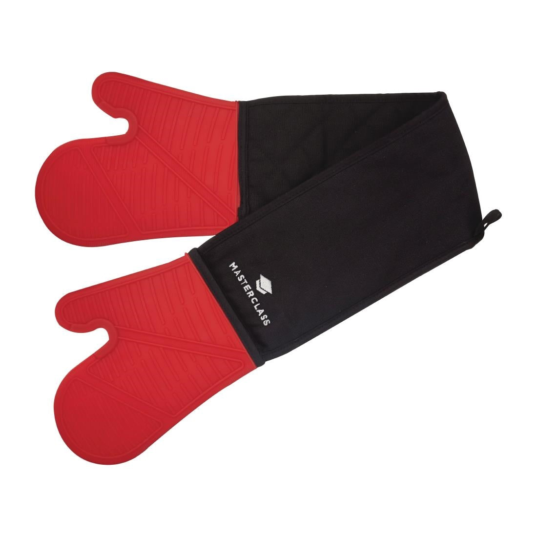 MasterClass Seamless Silicone Double Oven Glove Red - FW884  Master Class