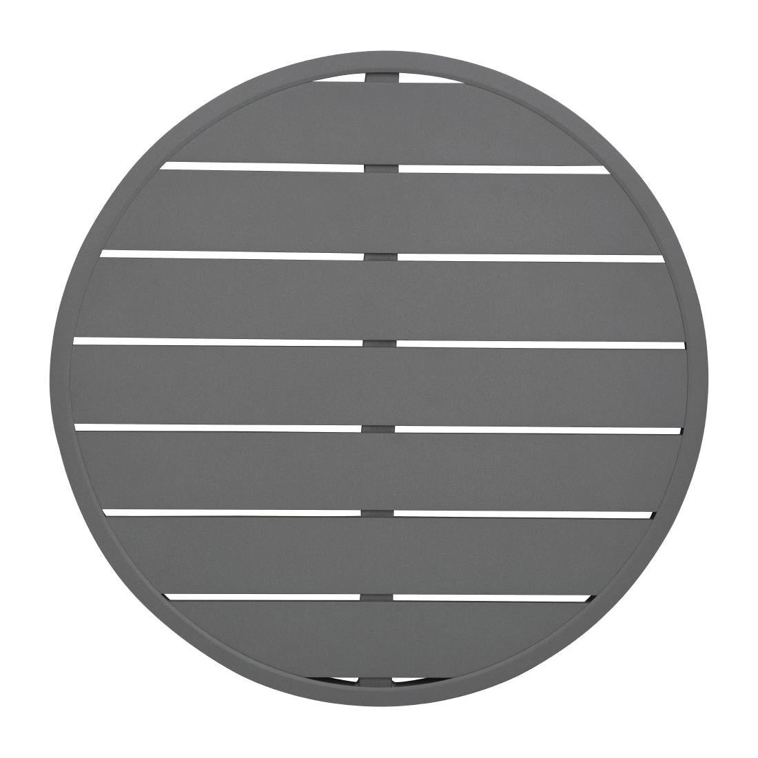 Bolero Aluminium Round Table Top Dark Grey 580mm - FX037  Bolero