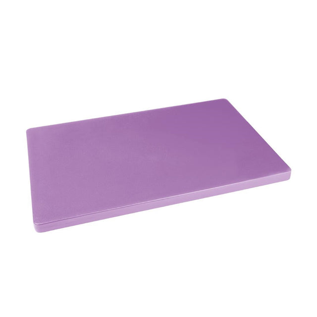 Hygiplas Low Density Purple Chopping Board 450x300x20mm - FX107  Hygiplas