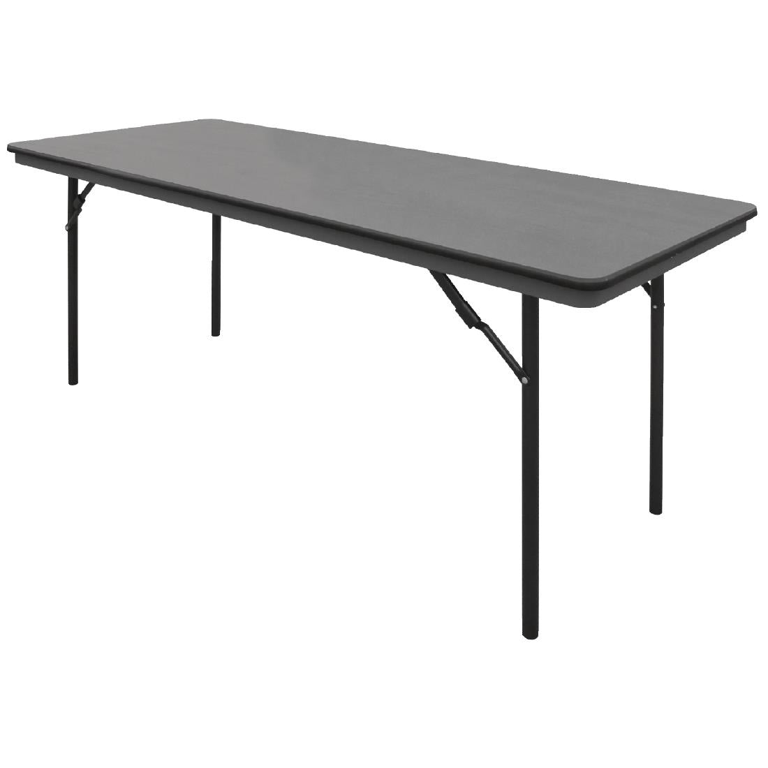 Bolero ABS Rectangular Folding Table Grey 6ft (Single) - GC596  Bolero