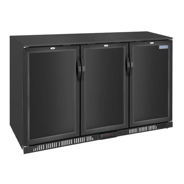 Polar G-series 850mm Triple Door Back Bar Cooler Solid Door 320 Ltr - GE999  Polar