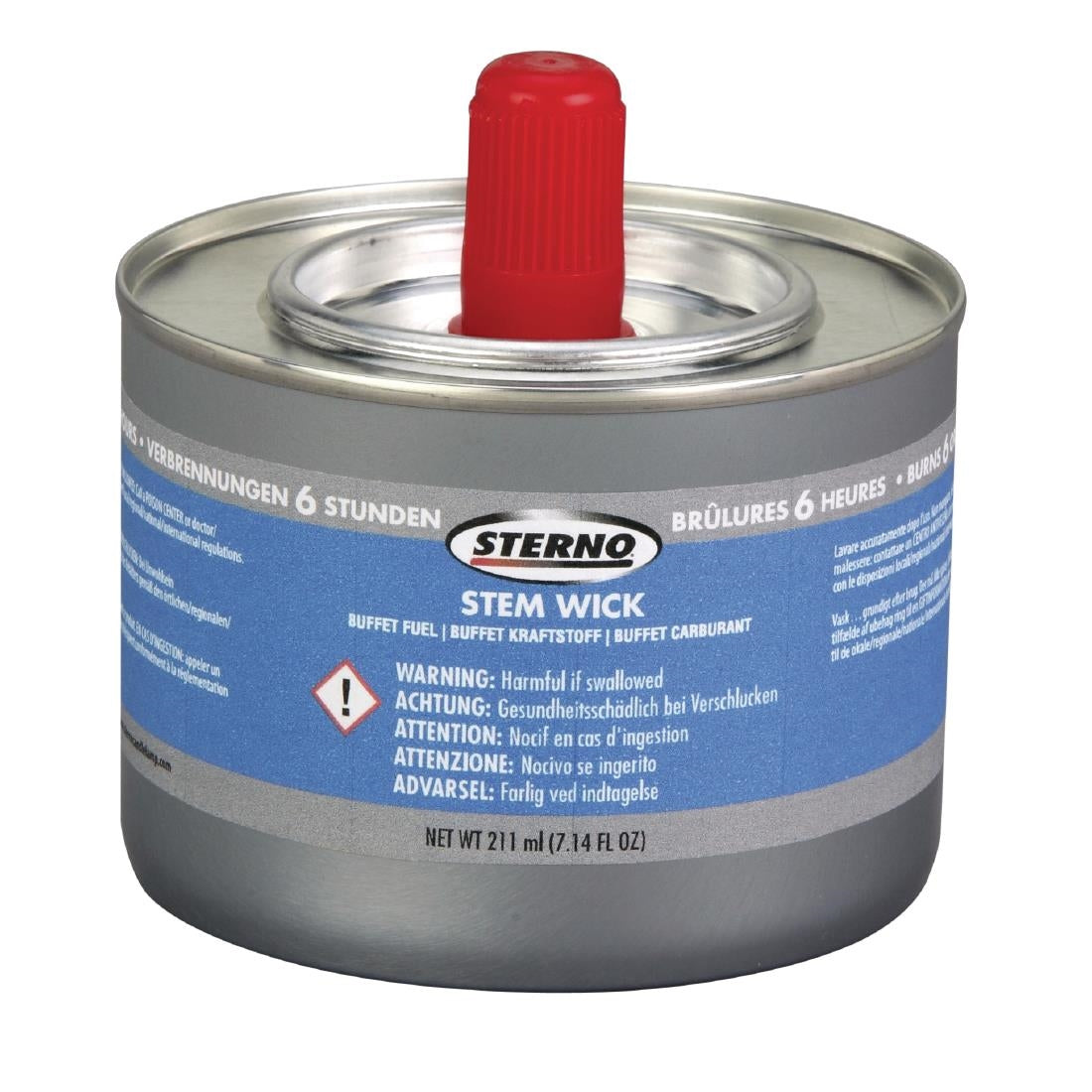 Sterno Stem Wick Liquid Chafing Fuel With Wick 6 Hour (Pack of 12) - GF438  Sterno