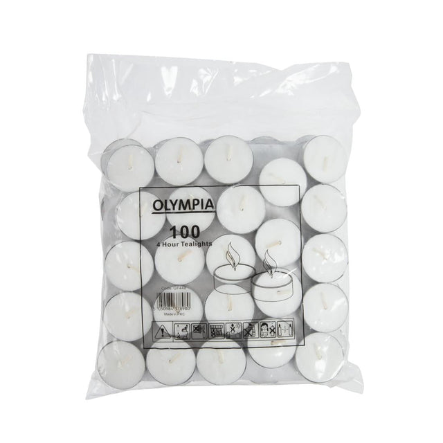 Olympia 4 Hour Tealights (Pack of 100) - GF448  Olympia