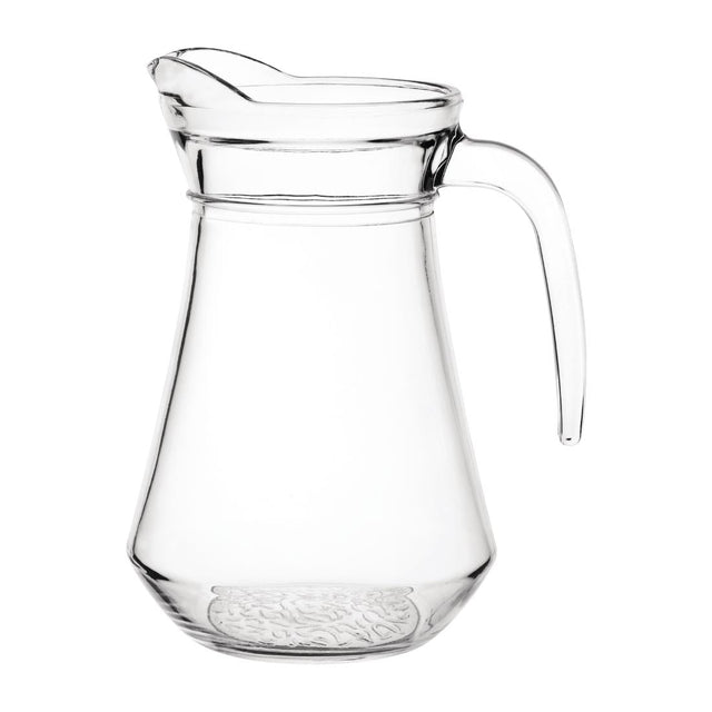 Olympia Glass Jugs 1Ltr (Pack of 6) - GF923  Olympia