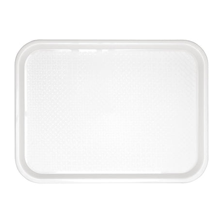 Olympia Kristallon Polypropylene Fast Food Tray White Small 345mm - GF995  Olympia