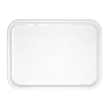 Olympia Kristallon Polypropylene Fast Food Tray White Medium 415mm - GF996  Olympia