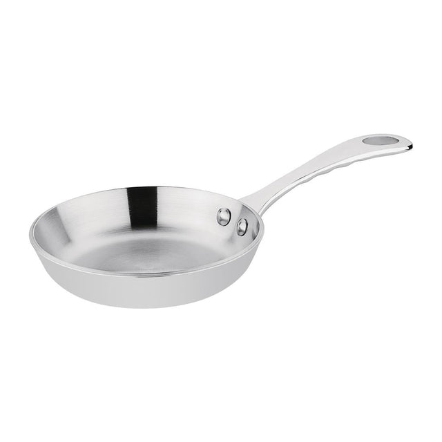 Vogue Stainless Steel & Aluminium Tri-Wall Mini Frying Pan 10cm - GG027  Vogue