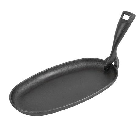 Olympia Cast-Iron Oval Sizzler Platter 240x140mm - GG133  Olympia