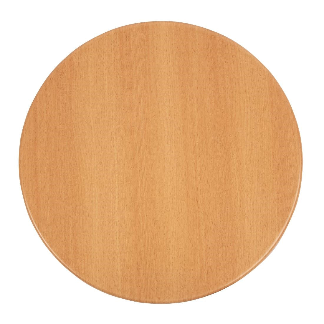 Bolero Pre-drilled Round Tabletop Beech Effect 600mm - GG642  Bolero