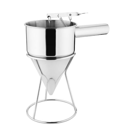 Vogue Stainless Steel Piston Funnel 1.3ltr - GG759  Vogue