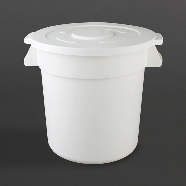 Vogue Polypropylene Round Container Bin White 76Ltr - GG793  Vogue