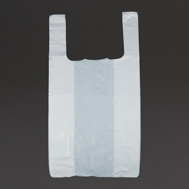 Large White Carrier Bags (Pack of 1000) - GG995  Stronghold