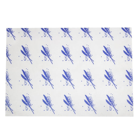 Burger Wrapping Paper Sheets Blue 245 x 300mm (Pack of 1000) - GH037  Britin