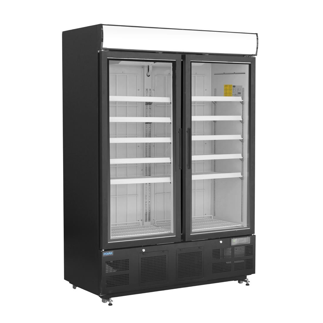 Polar G-Series Upright Display Freezer 920Ltr Black - GH429  Polar