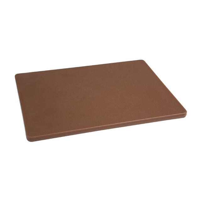 Hygiplas Low Density Brown Chopping Board Small 305x229x12mm - GH792  Hygiplas