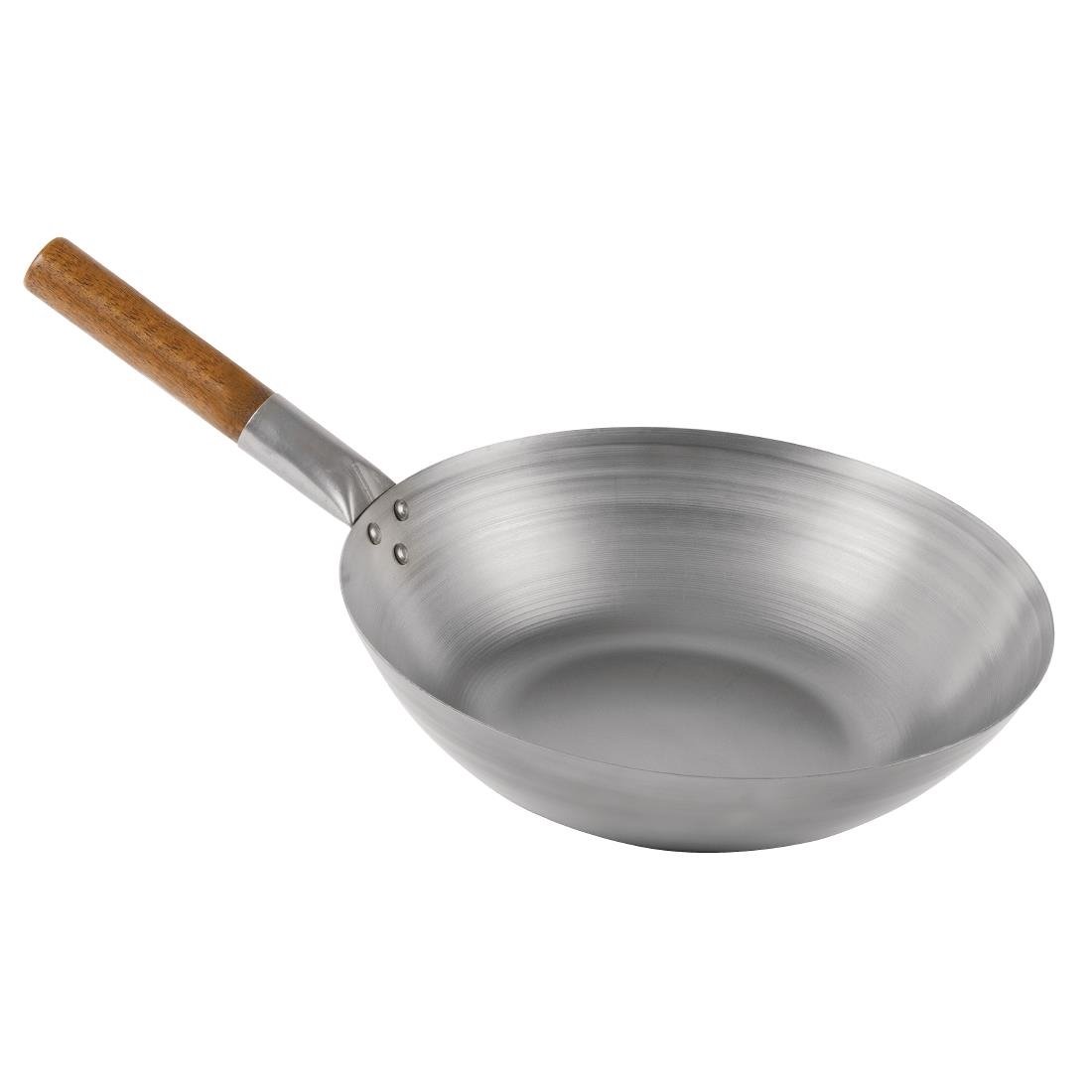 London Wok Flat Bottom Wok 330mm - GJ494  London Wok