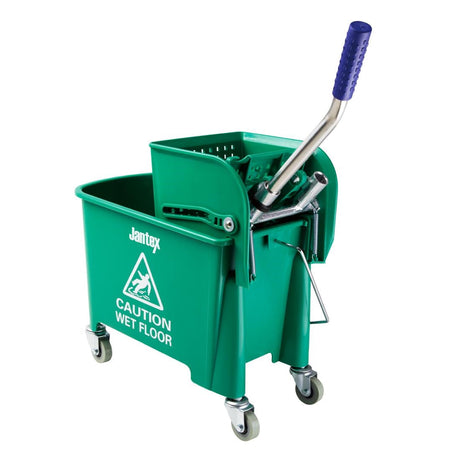 Jantex Kentucky Green Mop Bucket and Wringer 20Ltr - GK689  Jantex