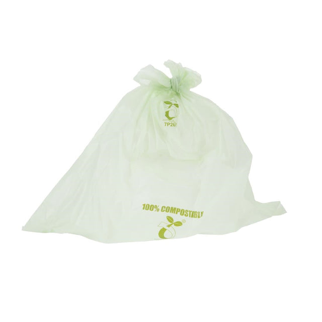 Jantex Small Compostable Caddy Liners 10Ltr (Pack of 24) - GK890  Jantex