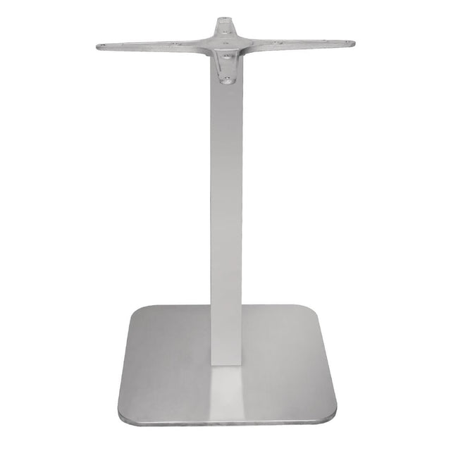 Bolero Square Stainless Steel Table Base - GK993  Bolero