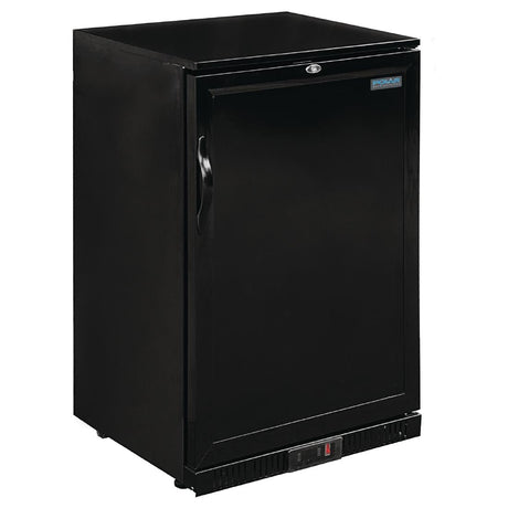 Polar G-Series 900mm Single Solid Door Back Bar Cooler in Black 138Ltr - GL015  Polar