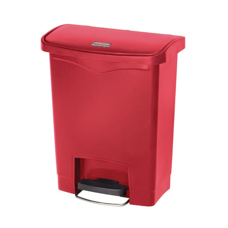 Rubbermaid Slim Jim Step on Front Pedal Red 30Ltr - GL020  Slim Jim